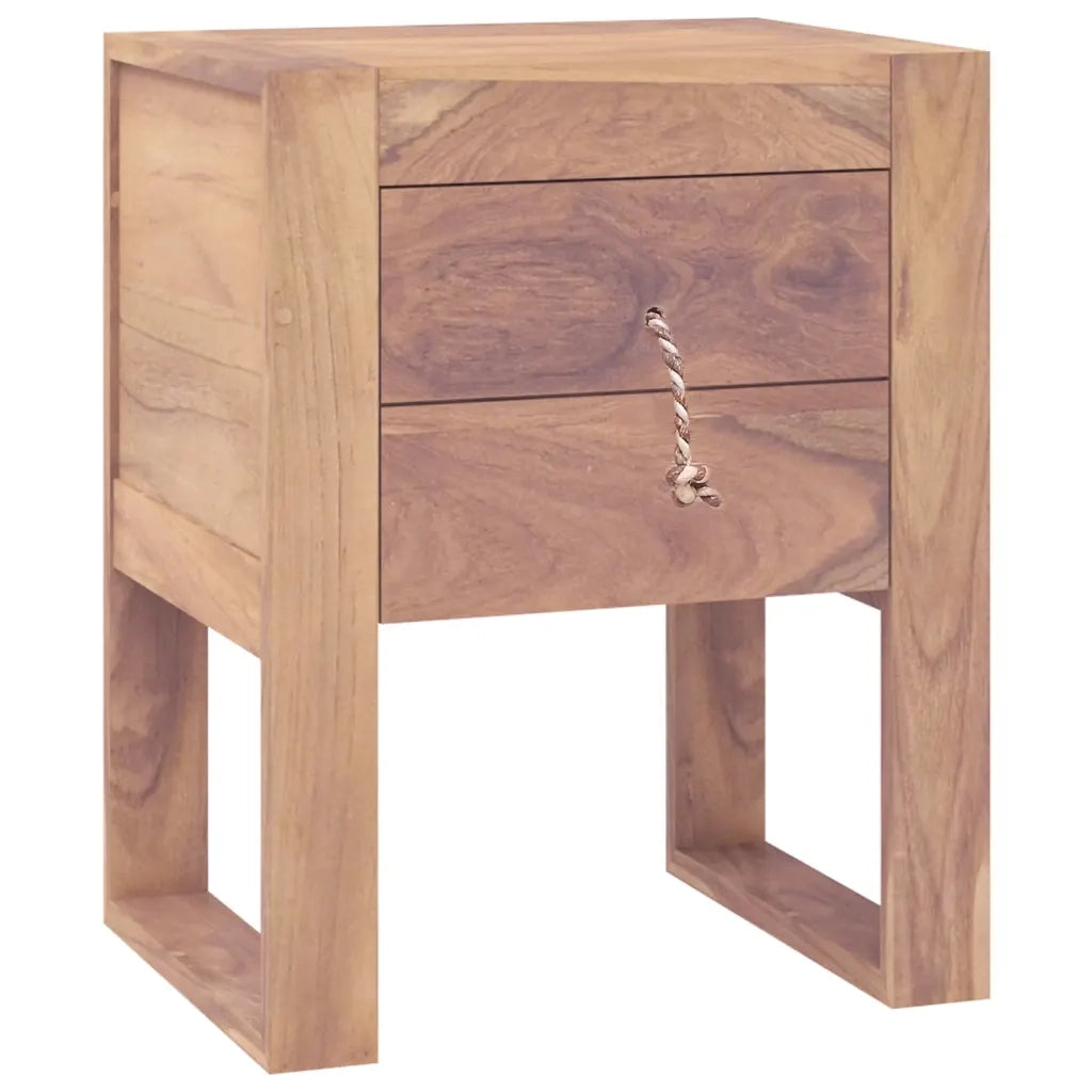 Comodino 40x30x50 cm in Legno Massello di Teak cod mxl 30672