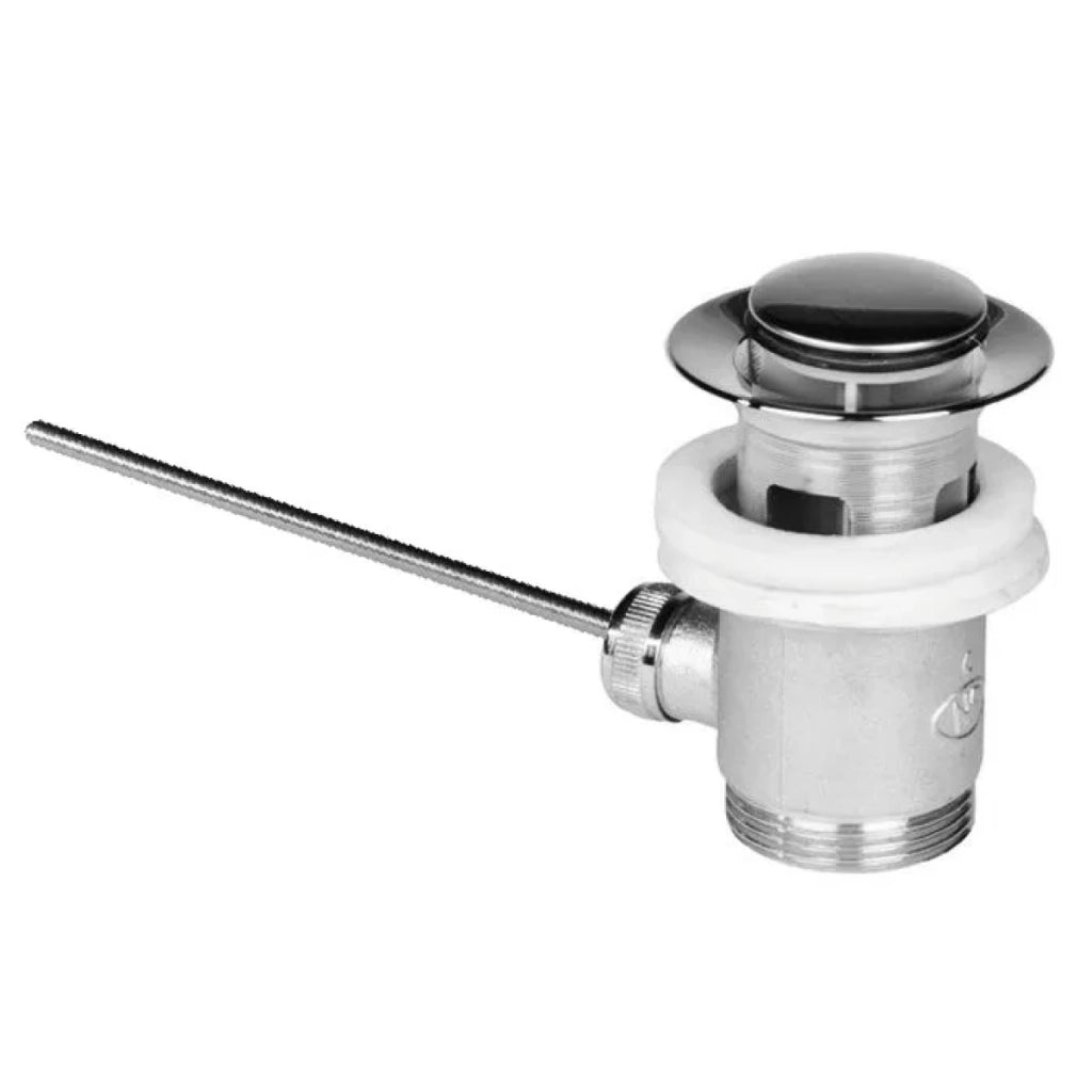 PILETTA OTTONE CON SALTELLO AUTOMATICO IN OTTONE CROMATO 1   Idroweb
