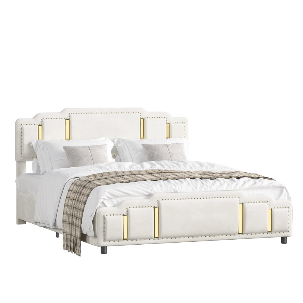 Letto contenitore 160x200 cm con sollevamento idraulico; velluto beige