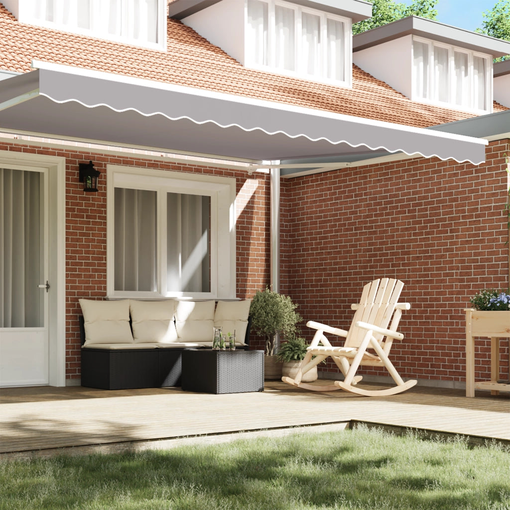 Fascia per tende per telaio da 4,5 m Grigio chiaro 4,3x0,2 m