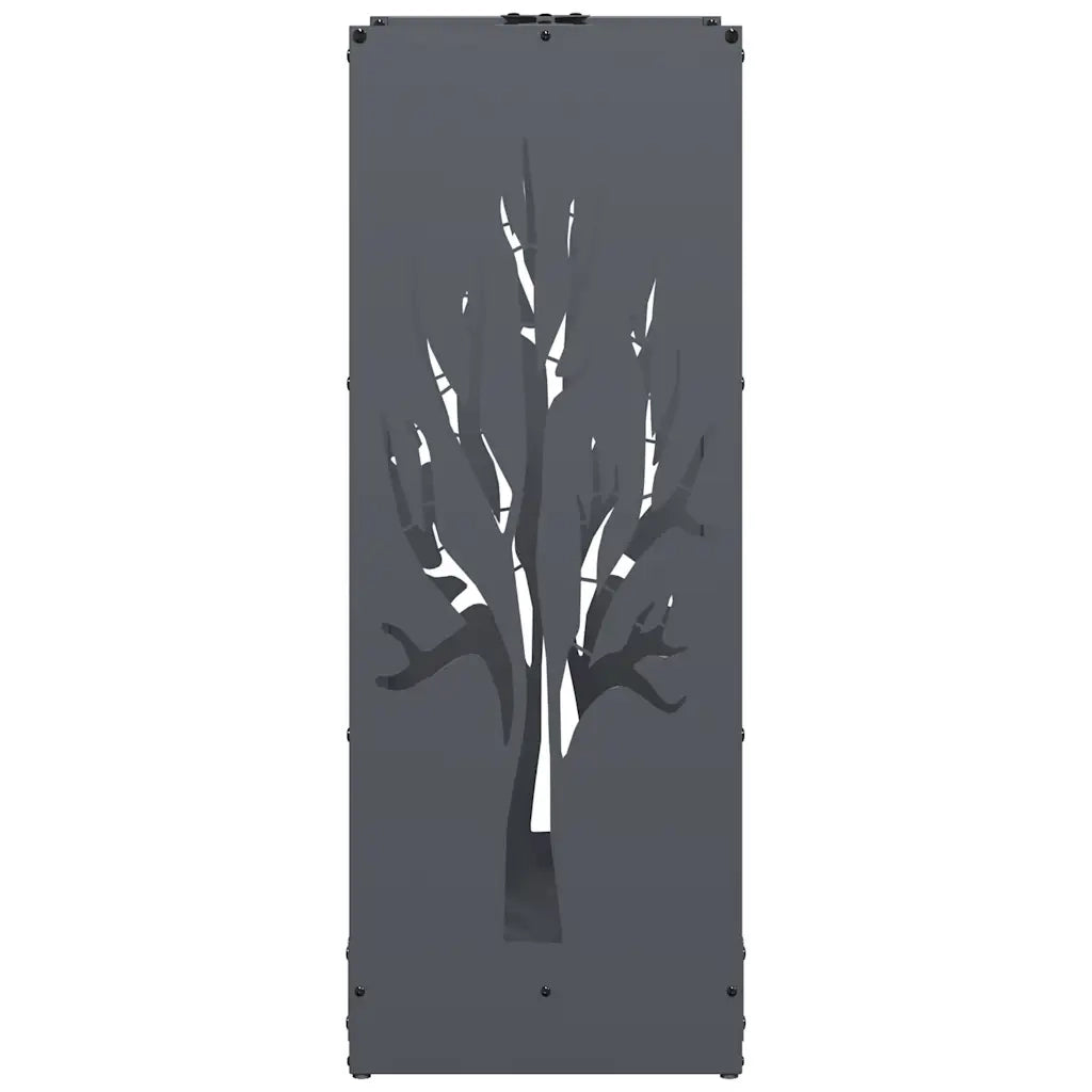 Rastrelliera per Legna da Ardere Antracite 40x30x80 cm CFW4114891