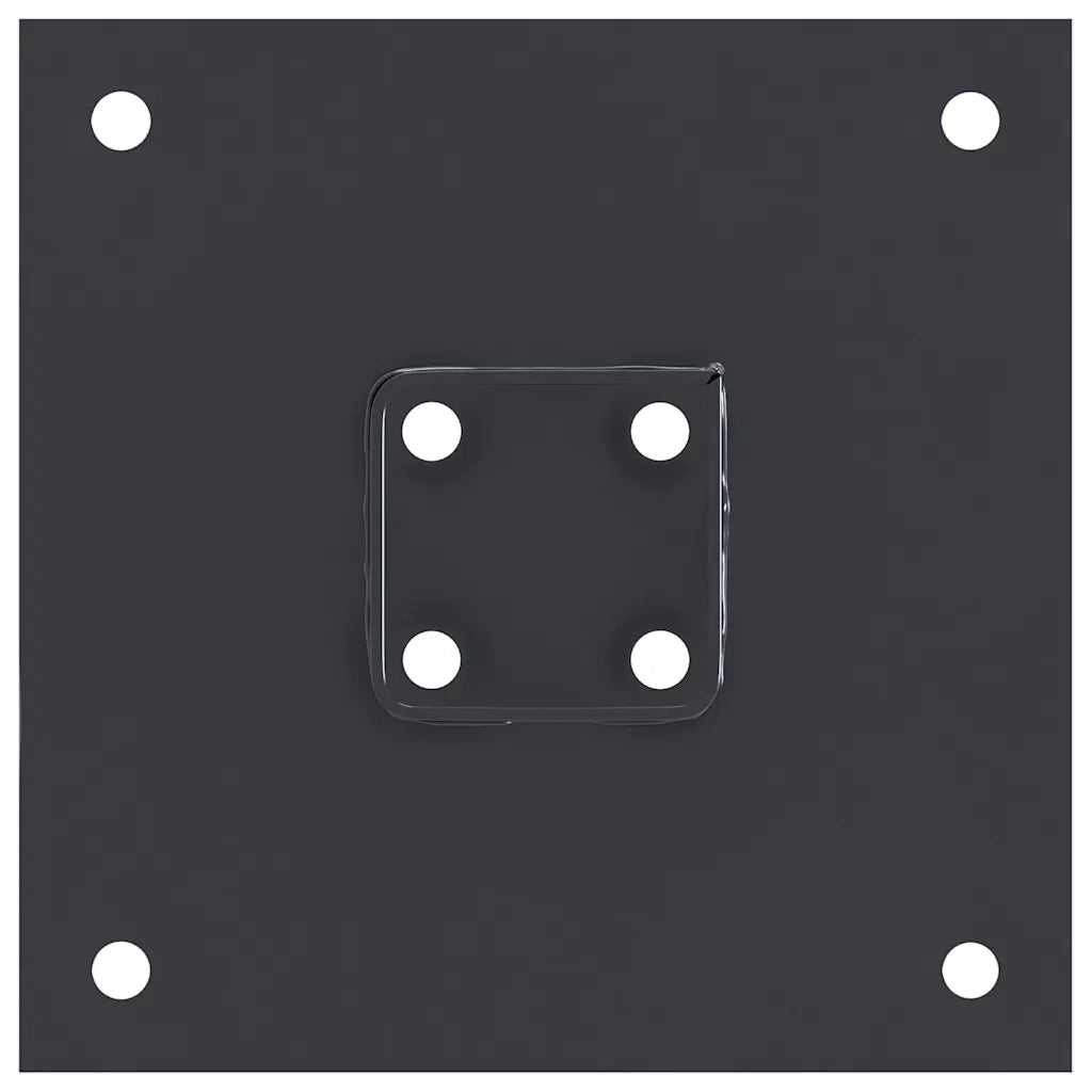 Basi per Pali Quadrati 4 pz 51x51 mm Acciaio Verniciato Polvere CFW7160288