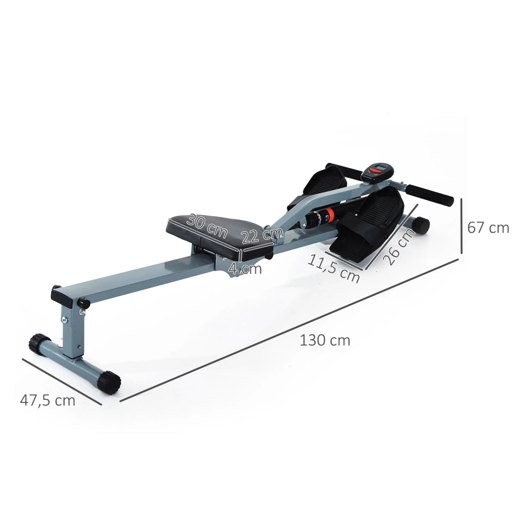 Vogatore Fitness Domestico con Monitor LCD e 12 Livelli di Resistenza ¨C zephmum ¨C Attrezzatura Allenamento Interno
