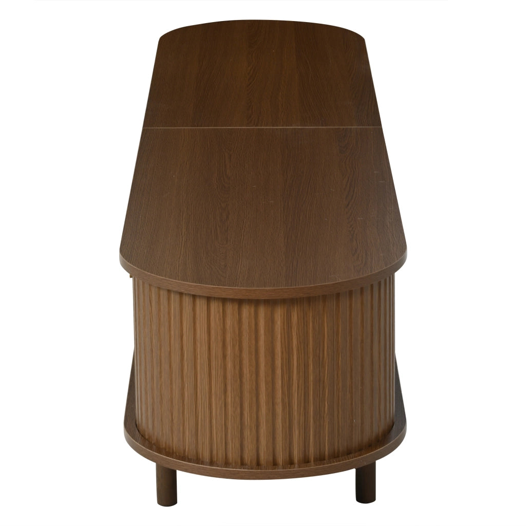Mobile TV 180x40x40 cm con 2 ante e 2 porte a serranda in MDF