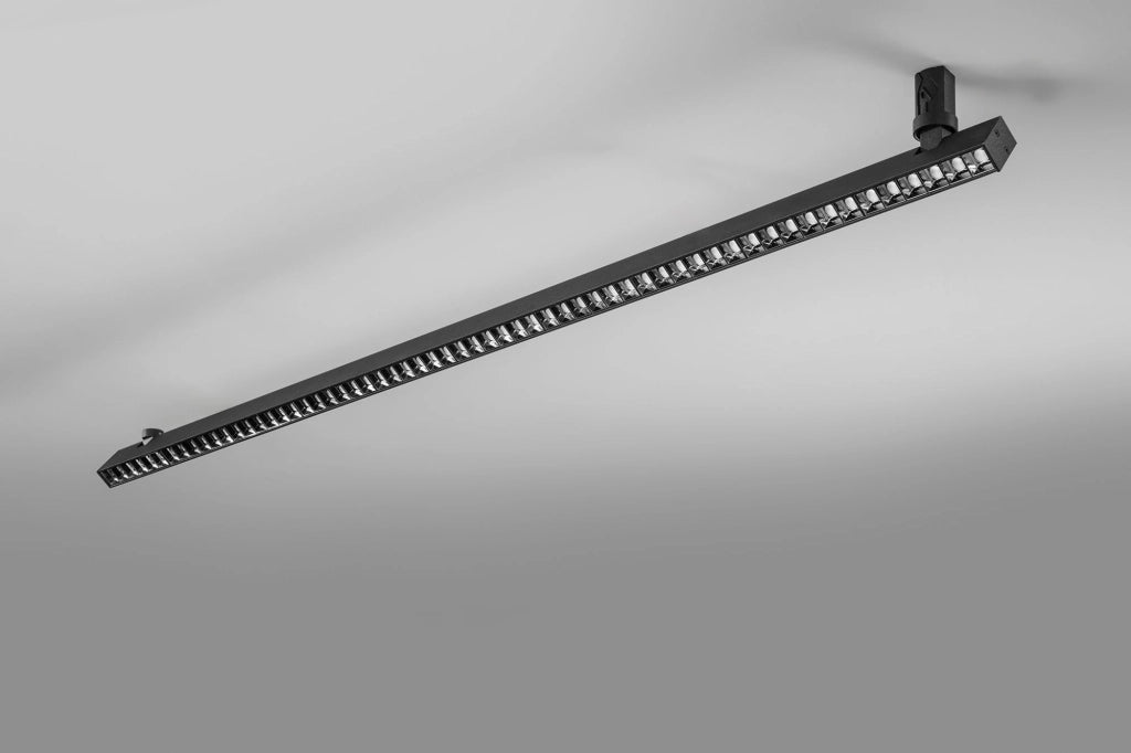 BARRA LED LINEARE PER SISTEMA BINARIO  SHIFT NERA 6V IN METALLO 22W 3000K 2900LM 1083X31X93MM