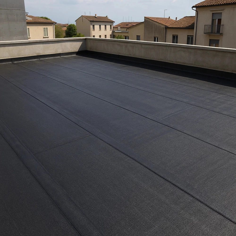 Guaina bituminosa poliestere 4 mm impermeabilizzante casasciutta 9 rotoli 1x10 m
