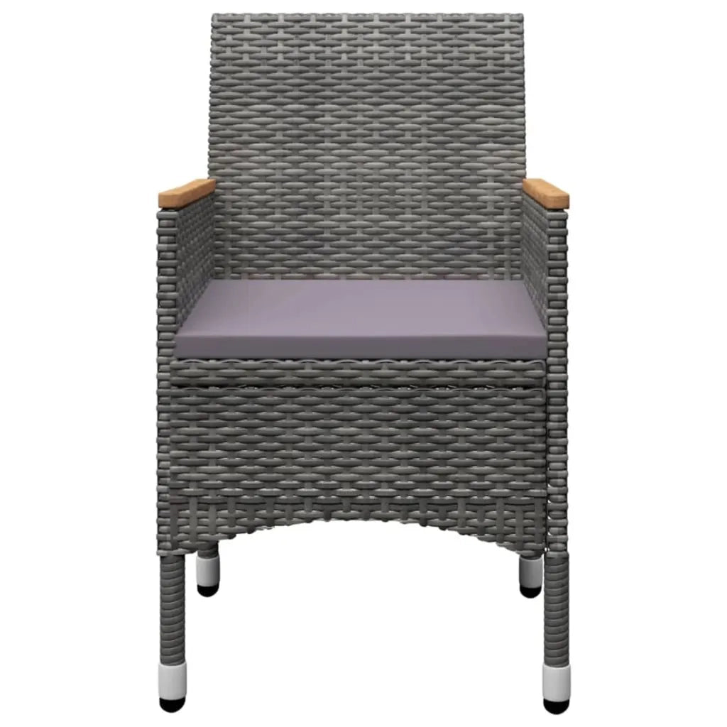 Set Mobili da Pranzo per Giardino 5 pz Grigio 3068748