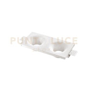 INCASSO SENSO BIANCO 2 LUCI ATTACCO GU10 24X12X4CM IN GESSO VERNICIABILE