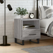 Comodino-Tavolino da notte Grigio Sonoma 40x35x47,5 cm in Legno Multistrato 379466