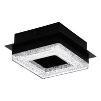 Plafoniera Moderna Fradelo 1 Acciaio Nero 1 Luce Led Integrato 3,2W