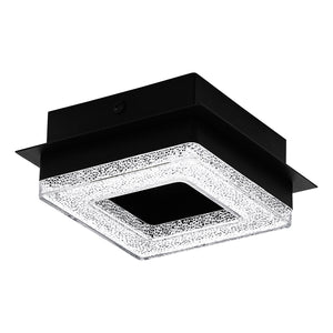 Plafoniera Moderna Fradelo 1 Acciaio Nero 1 Luce Led Integrato 3,2W