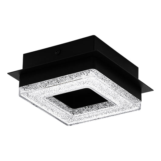 Plafoniera Moderna Fradelo 1 Acciaio Nero 1 Luce Led Integrato 3,2W