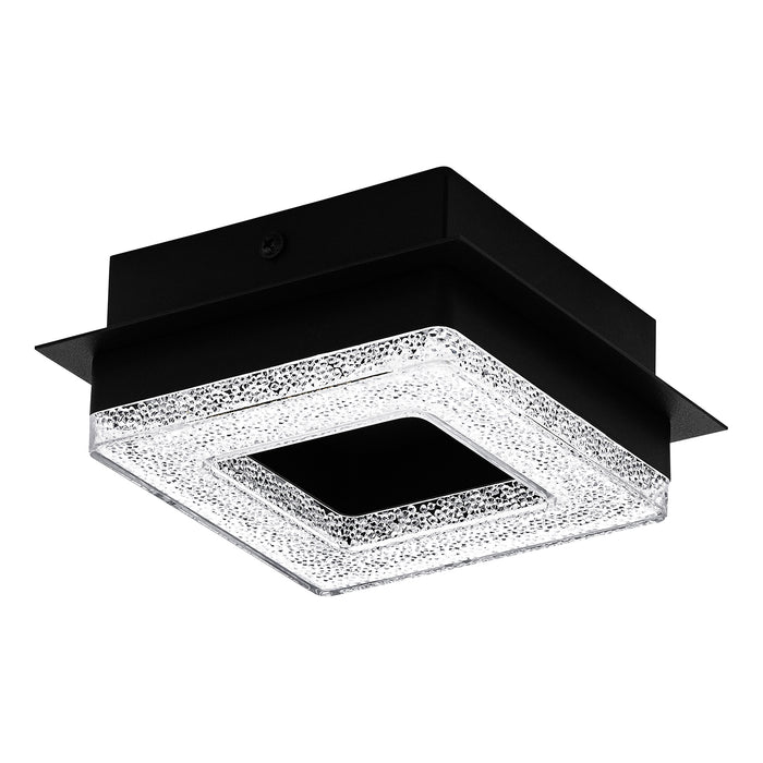 Plafoniera Moderna Fradelo 1 Acciaio Nero 1 Luce Led Integrato 3,2W