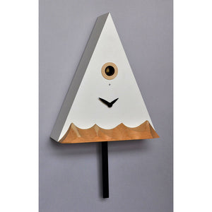 Orologio a Cucù da Parete e Appoggio 27X32X12Cm Pirondini Italia Cervino Bianco