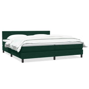 Giroletto a Molle con Materasso Verde Scuro 180x220 cm Velluto 3316080