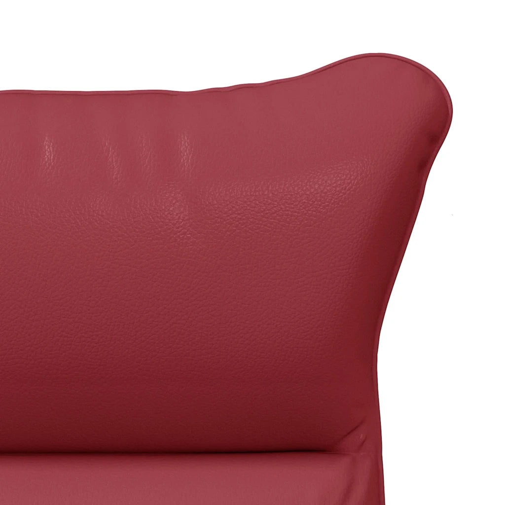 poltrona Rosso Vino 69 x 74 x 93 cm Pelle Artificiale 42001860