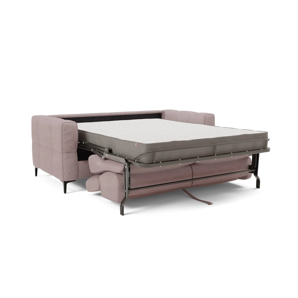 Gardenia Divano letto materasso alto 18 cm con poggiatesta reclinabili e rivestimento impermeabile T02 178 cm (mat. 120x197) rosa