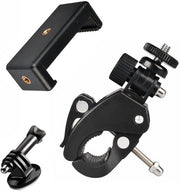 Accessorio di fissaggio per biciclette e motociclette con clip per smartphone.