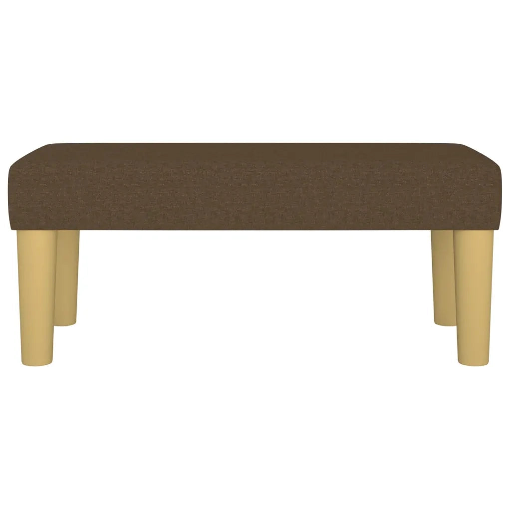 Panca Marrone Scuro 70x30x30 cm in Tessuto 346627