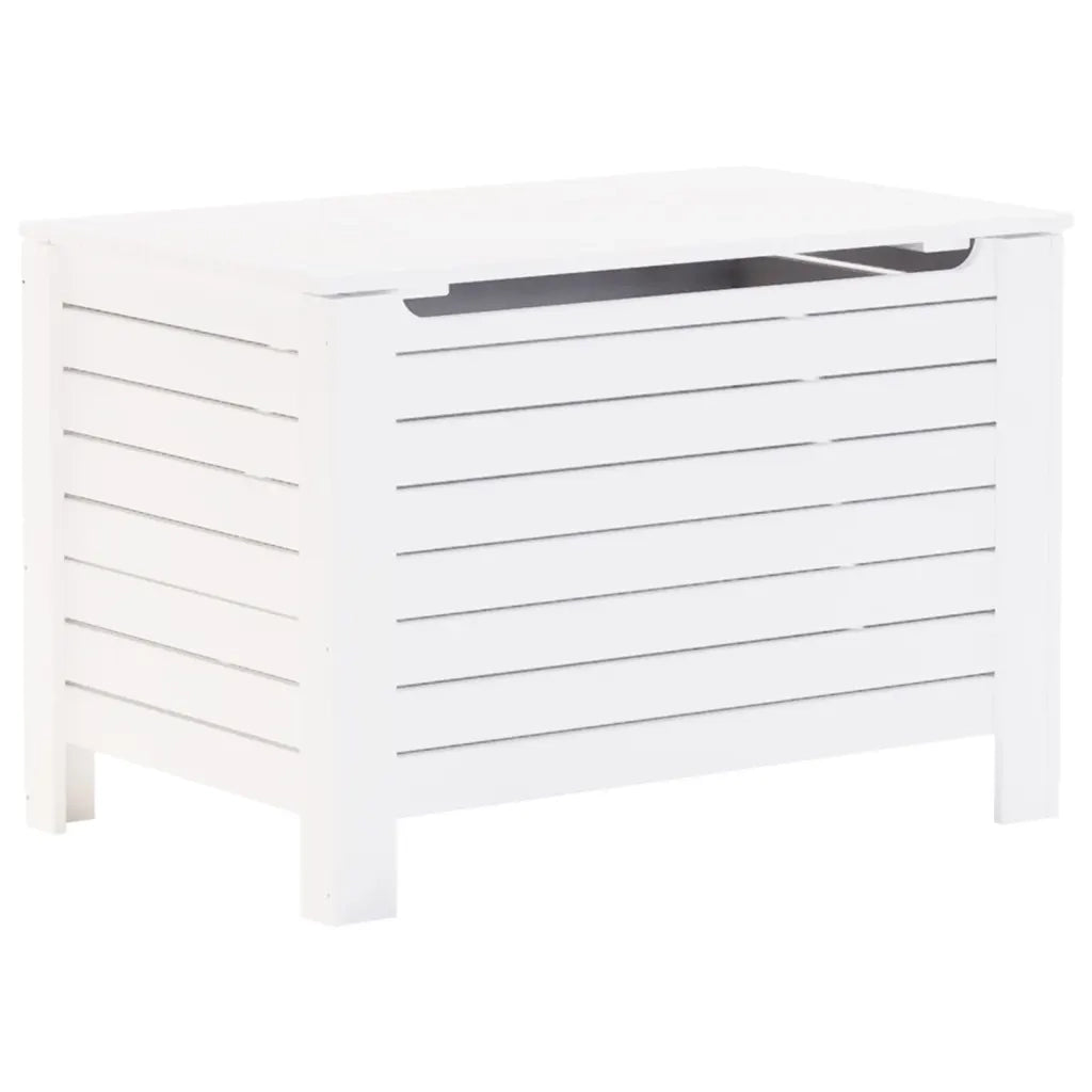 Contenitore con Coperchio RANA Bianco 100x49x54cm Massello Pino 4002324