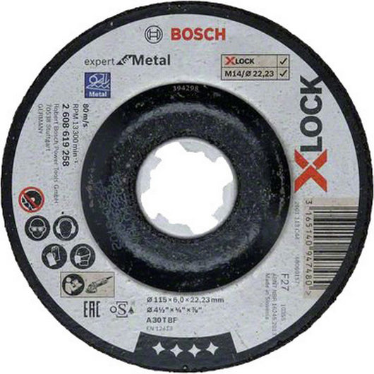 bosch-b disco per sbavare x-lockmm.115x6,0 cod:ferx.99340