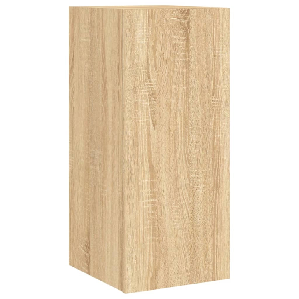 Mobile TV multimediale mensola TV credenza mobile TV sala da pranzo soggiorno parete attrezzata per camera da letto con luci LED rovere Sonoma 30,5 x 35 x 70 cm marrone 02_0028012