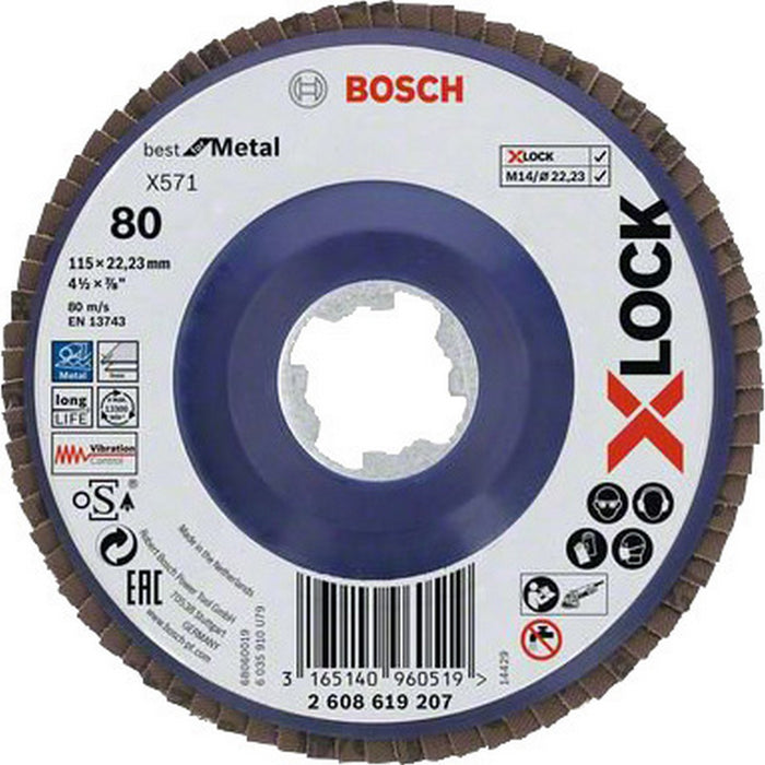 bosch-b disco lamellare x-lockgr.80 mm.115 cod:ferx.99345