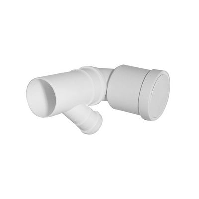 CURVA BIANCA WC PROLUNGATA ATTACCO ORIENTABILE DX-SX VALSIR- Diam. 90/40- VALSI- pezzi 1