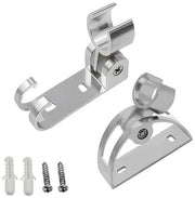 Houder per maniglia da doccia per tubi da 22-25mm, regolabile maniglia da doccia maniglia per doccia clip per maniglia da doccia o testa da doccia per bagno, montaggio senza forare (argento)