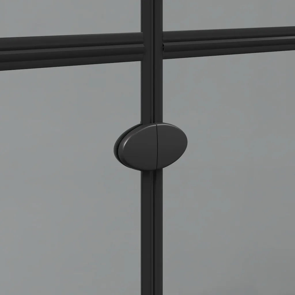 Parete doccia walk-in Nero 100 x 6,5 x 190 cm CFW6036916