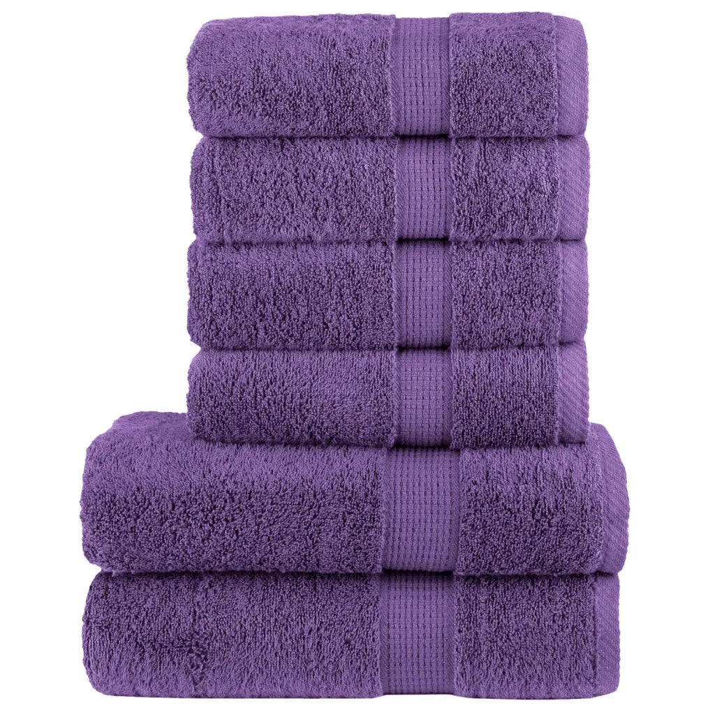Set ASciugamani SOLUND 6 pz Viola 600 gsm 137562