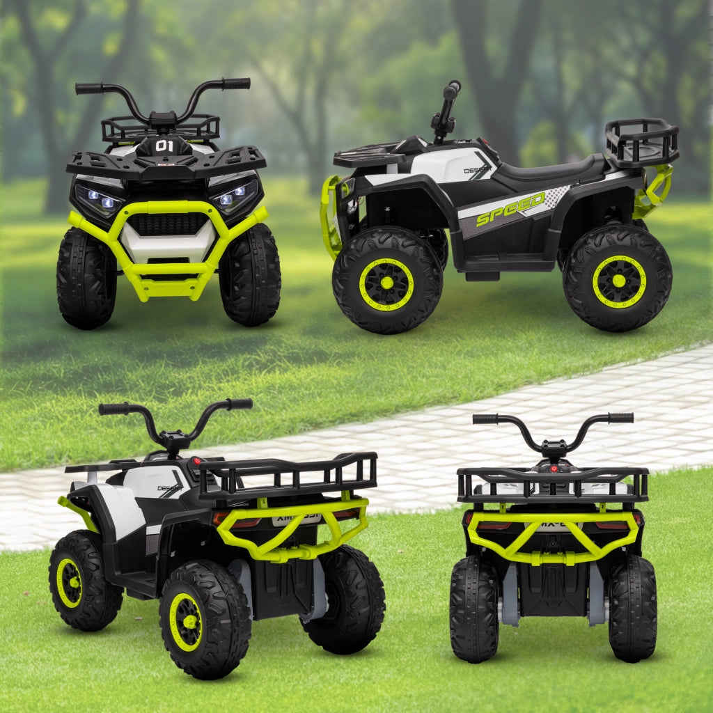 Quadro Elettrico per Bambini Verde con Bateria 12V ¨C zephmum ¨C Verde