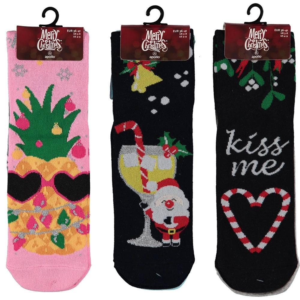 Calzini X-mas natalizi Donna Taglia 36-41