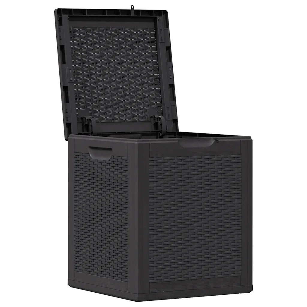 Baule da Giardino 90 L Nero in Rattan PPcod mxl 130670