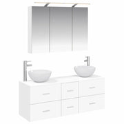 Set di mobili per il bagno 4 pcs Bianco 3406735