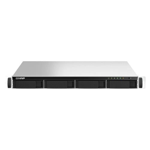 Qnap ts-464u-rp nas rack (1u) intel® celeron® n5095 8 gb ddr4 0 tb qnap turbo system alluminio, nero - TS-464U-RP-8G