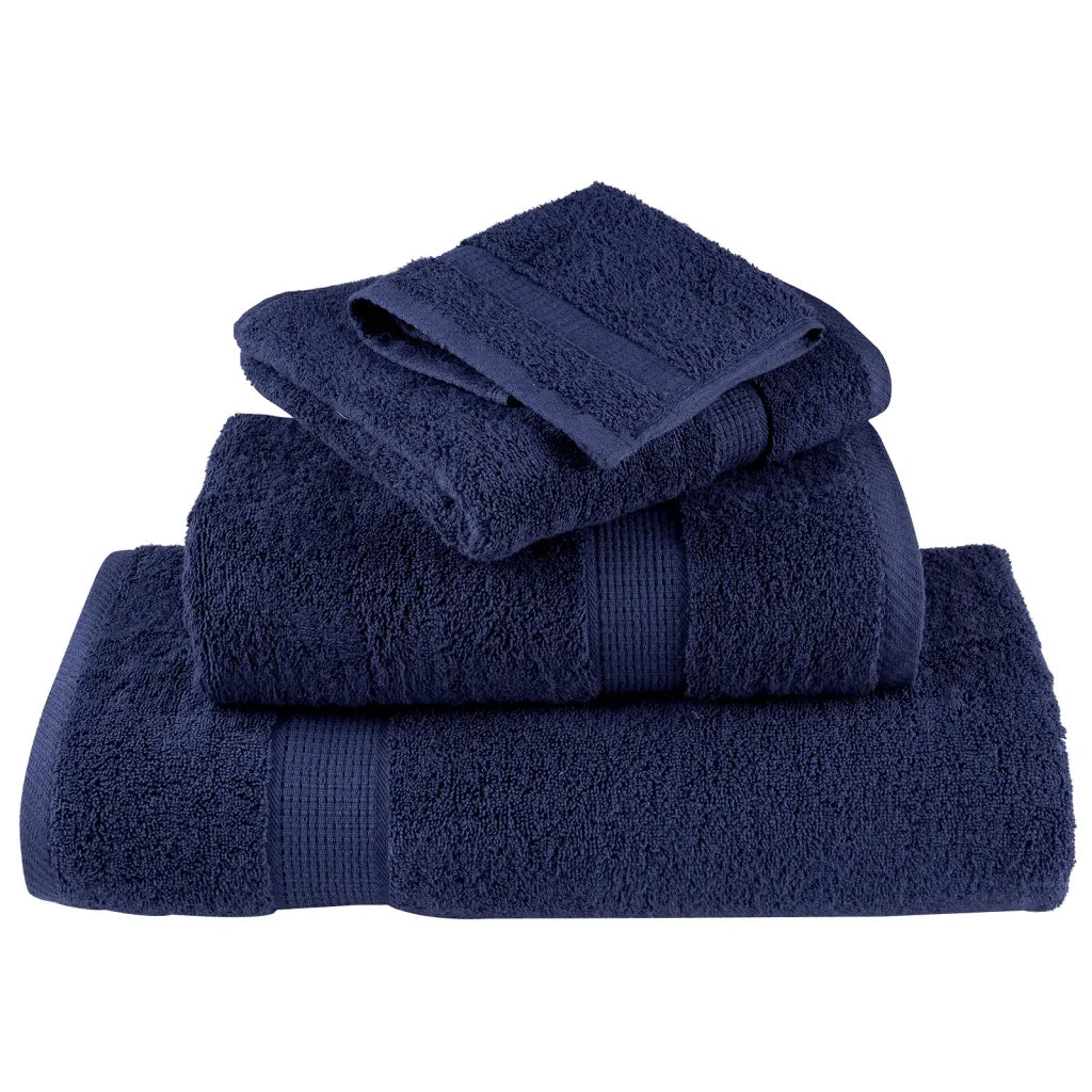 Set ASciugamani SOLUND 12 pz Blu Navy 600 gsm 137575