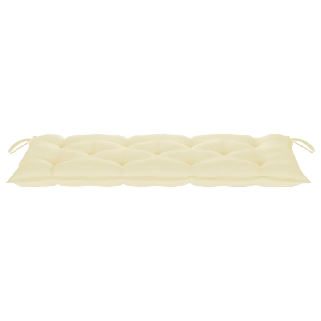 Panca da Giardino Pieghevole con Cuscino 118 cm in BambÃ¹ cod mxl 75644