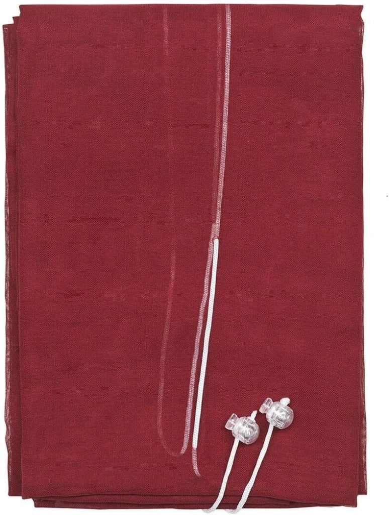 Tende Pacchetto Coppia Regolabili 60x240 cm Finestra Porta Interno Tessuto Casa Bordeaux