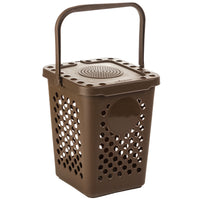 pattumiera ecoplus forata lt.10 marrone cod:ferx.99358