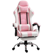Sedia da Gaming Ergonomica con Schienale Regolabile e Massaggio ¨C zephmum ¨C Rosa