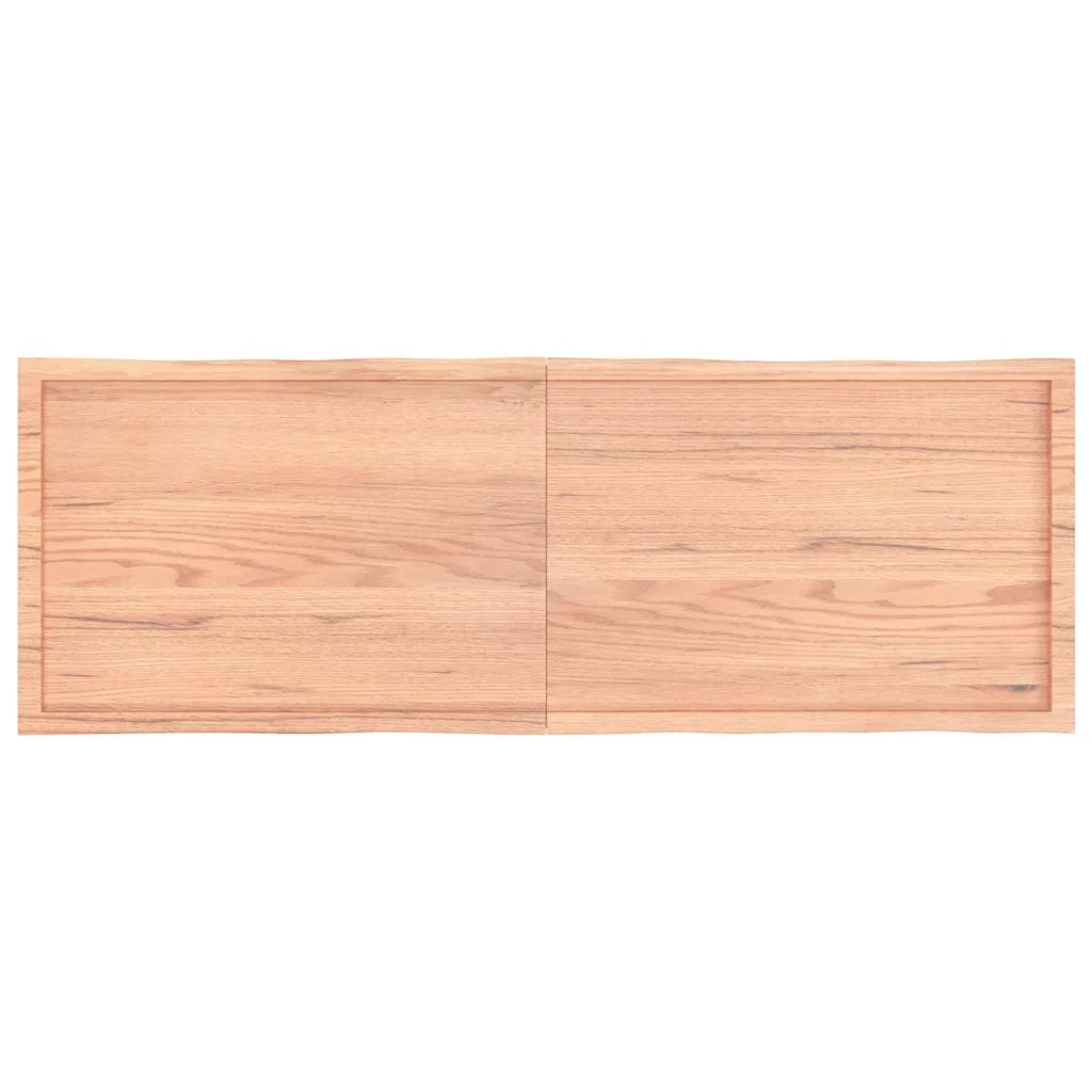 Piano Tavolo Marrone Chiaro 180x60x(2-4) cm Rovere Non Trattato 363978