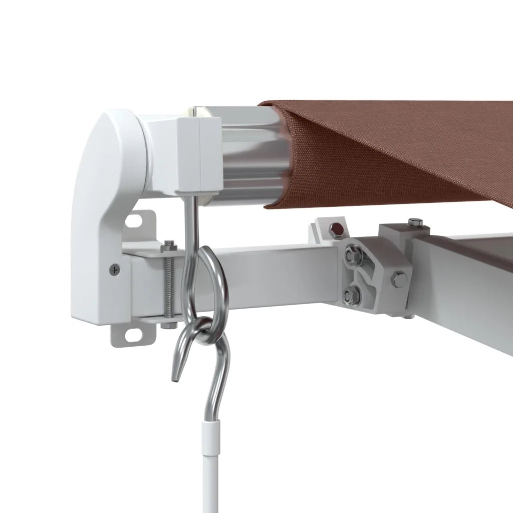 Tenda da Sole Retrattile Manuale Marrone 450x350 cm 3215391