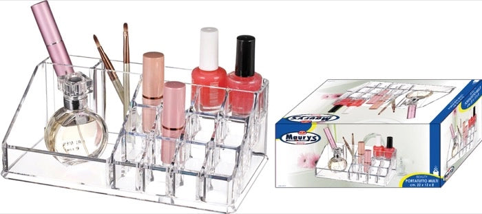 MAURY'S BEAUTY PORTA COSMETICI MULTIUSO MIX 22 X 13 X H8 CM
