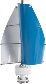 Ventolinia verticale - Generatore di vento - Energia verde - Costruzione a vela - 40x71 cm - Bianco azzurro