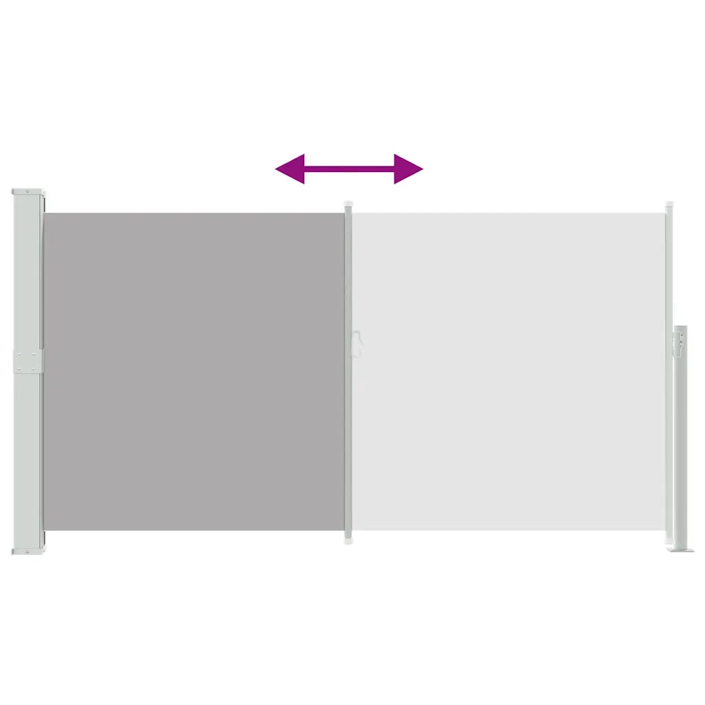 Tenda da Sole Laterale Retrattile-Tenda parasole per balcone 160 x 300 cm Grigio
