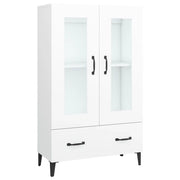 Credenza-Buffet-Armadio da cucina Bianca 70x31x115 cm in Legno Ingegnerizzato