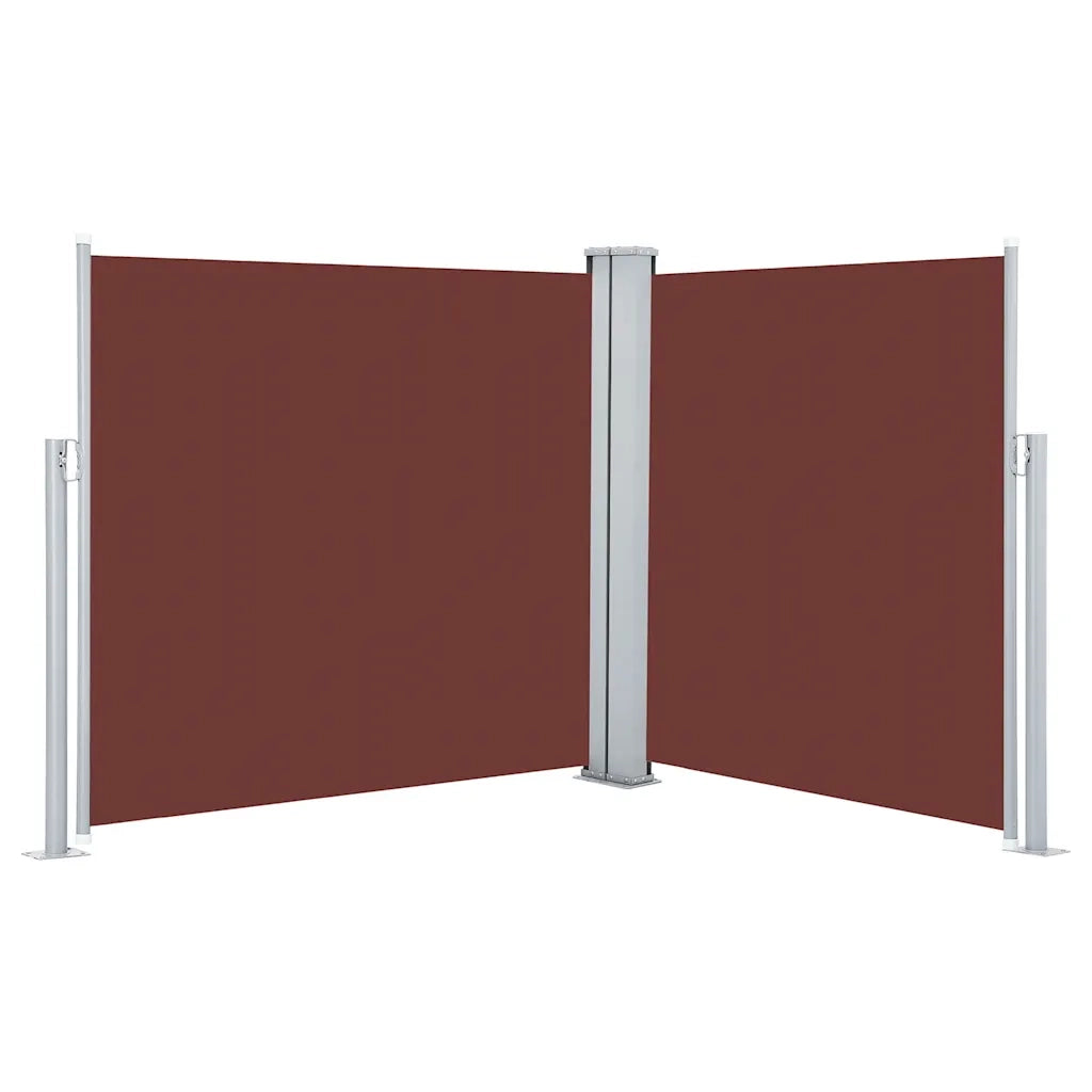 Tenda da Sole Laterale Retrattile-Tenda parasole per balcone per giardino Marrone 120x600 cm 712359