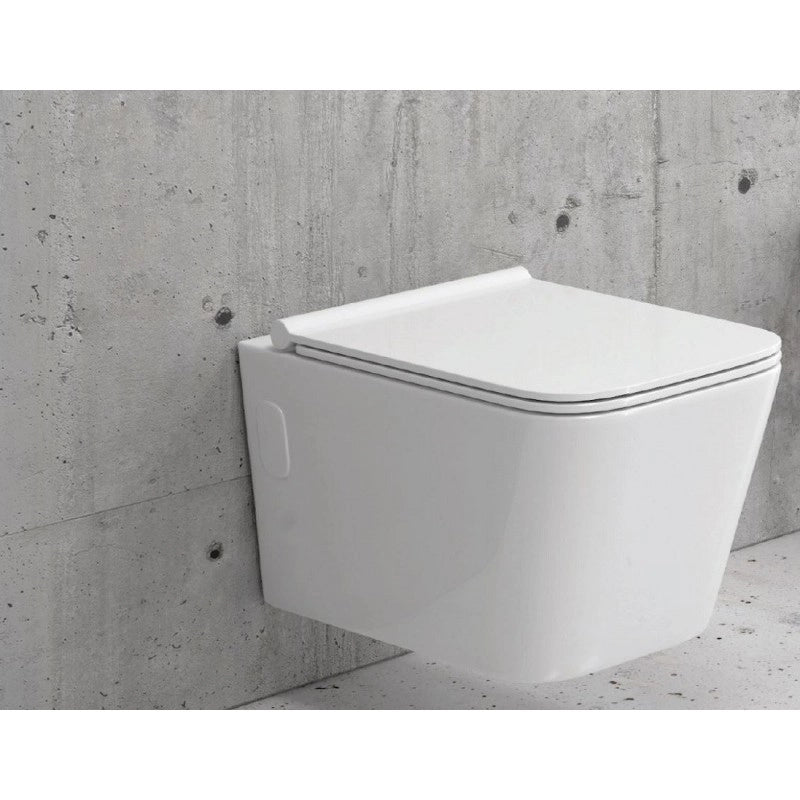 WC sospeso nero senza brida Tornado BOFY 53x36,5x36 cm