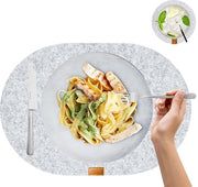 Piastre per tavolo - qualità premium duratura - set da 12 - 100% materiale riciclato - 44 x 29 cm